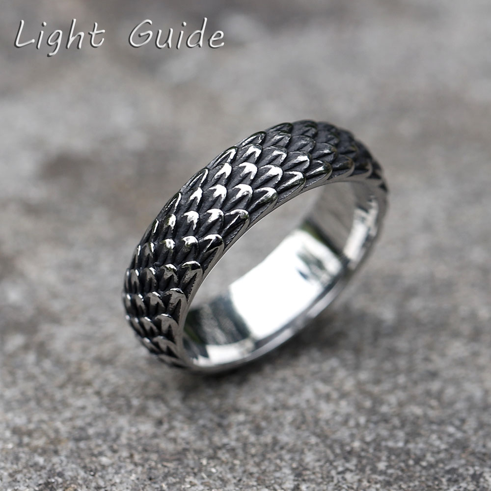 Vintage Fashion Guide - Anillos de acero inoxidable 316L para