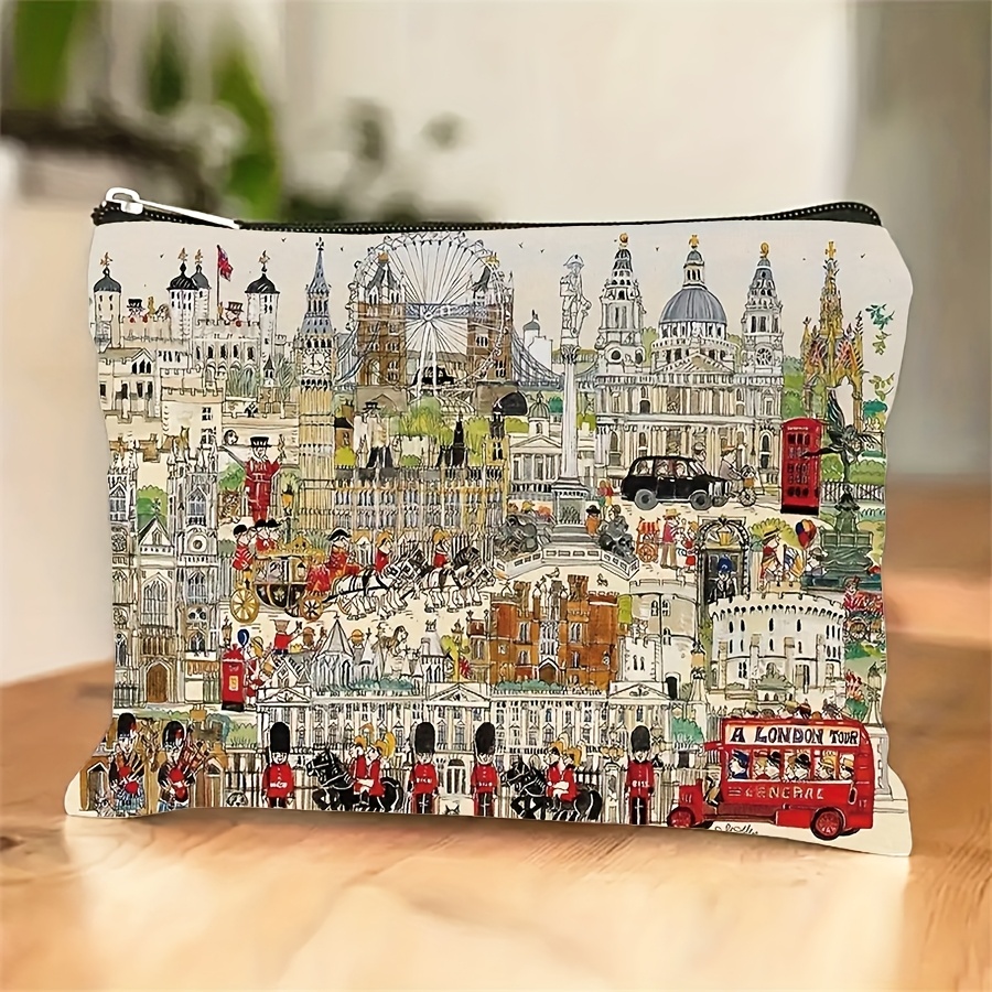 Vintage Fashion London - Bolsa de cosméticos vintage con diseño
