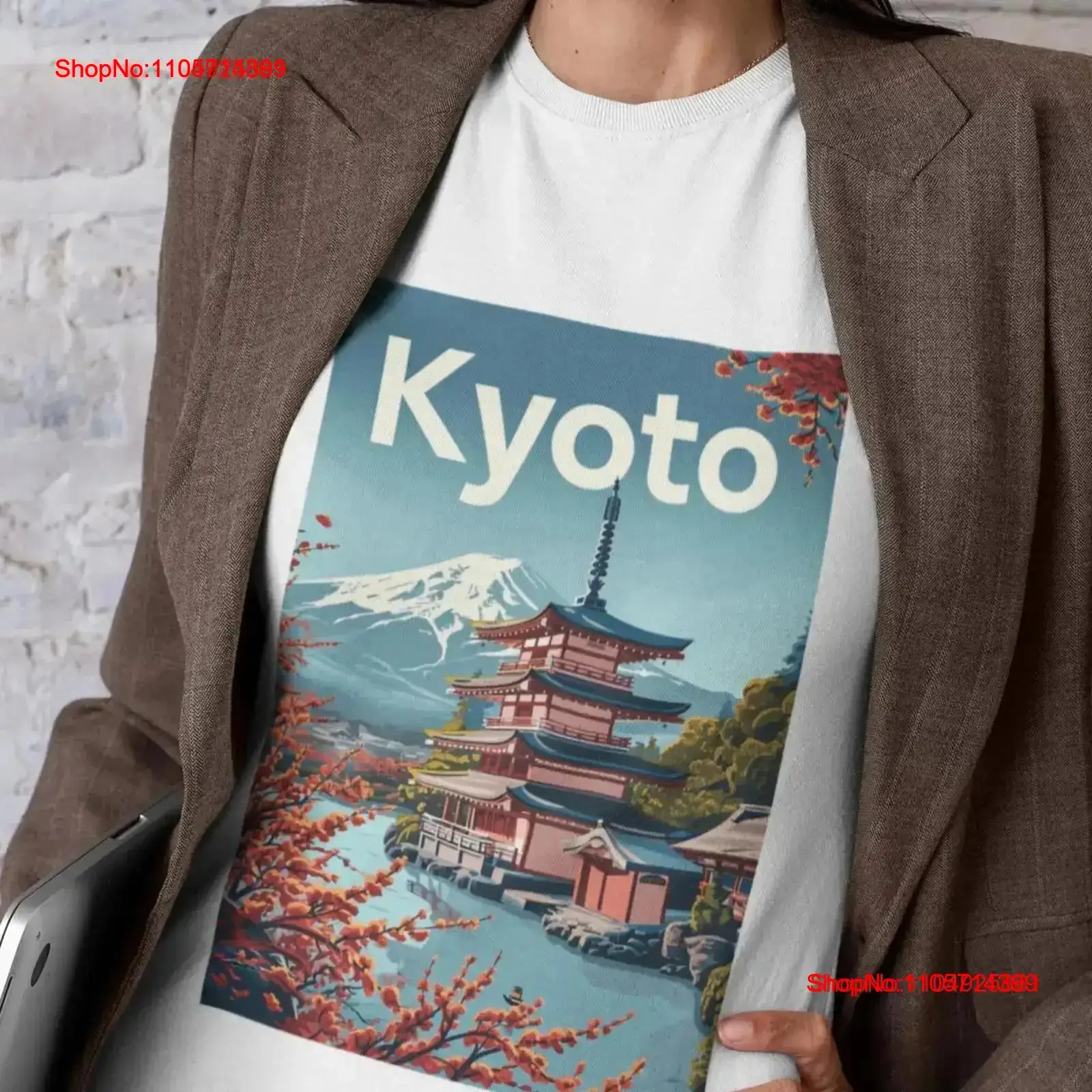 Vintage Fashion Kyoto - Camiseta Kyoto con estampado de póster