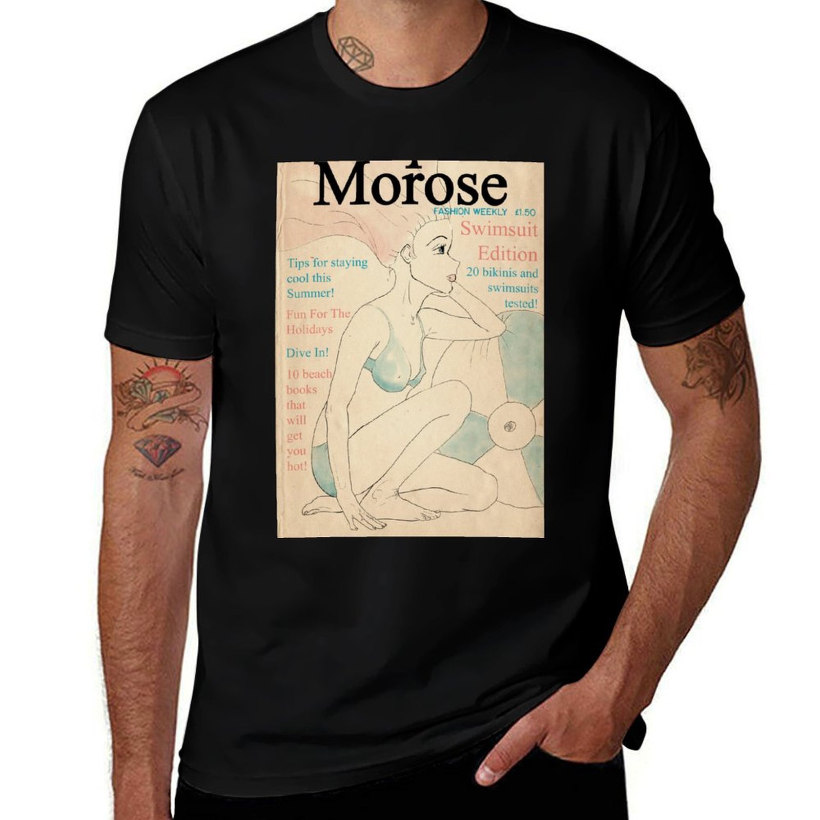 Vintage Fashion Magazine Covers - Camiseta con diseño de portada de