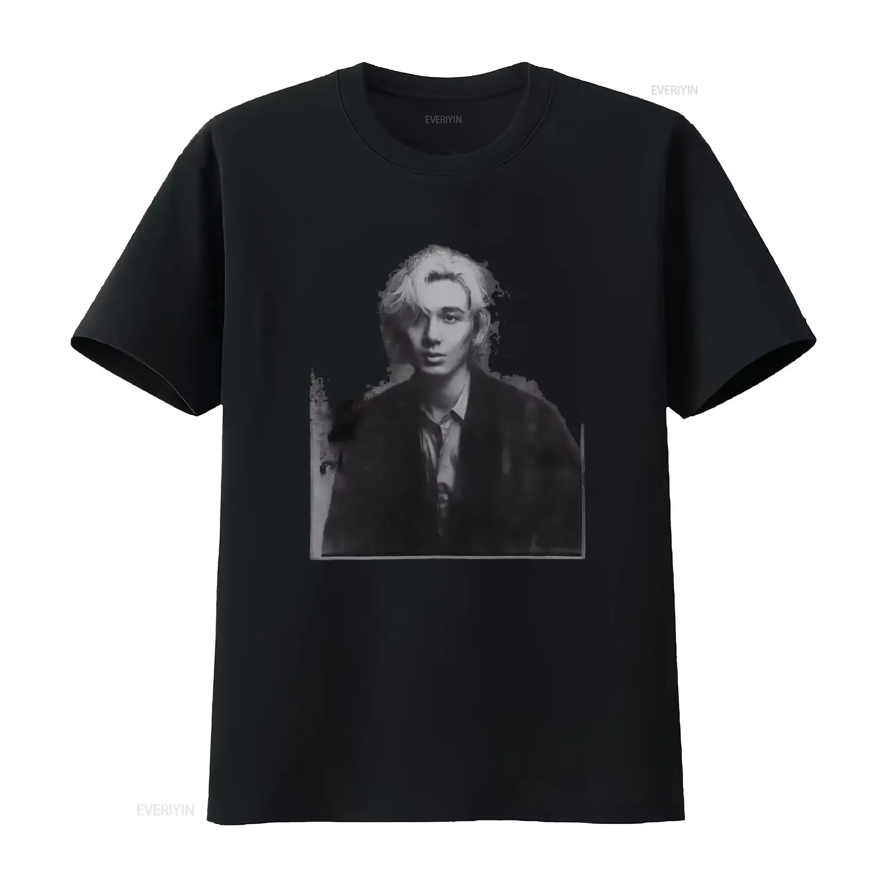 Vintage Fashion Japan - Camiseta de Algodón Negra Fujii Kaze