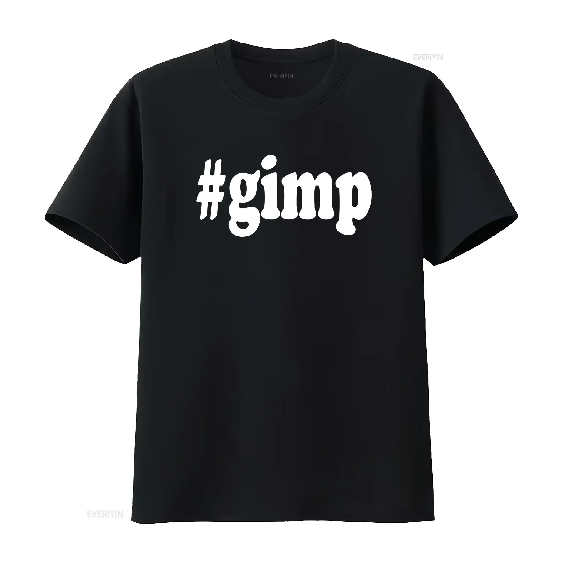 Vintage Fashion Hashtags - Camiseta Gimp con Hashtag, Divertida, Negra