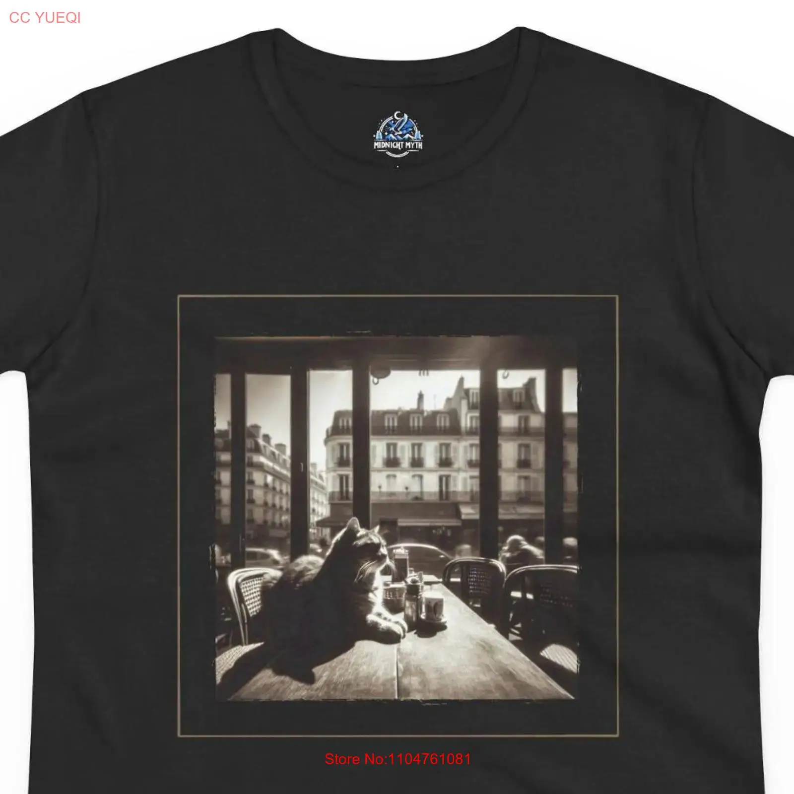 Vintage Fashion In Paris - Camiseta Vintage Paris Cafe con diseño