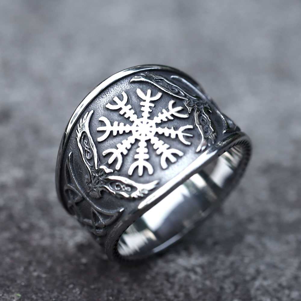 Vintage Fashion Guide - Anillos de acero inoxidable 316L para