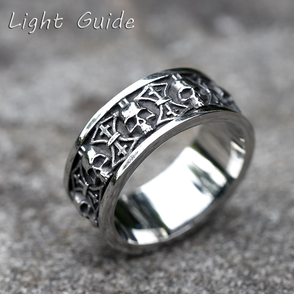 Vintage Fashion Guide - Anillos de acero inoxidable 316L para