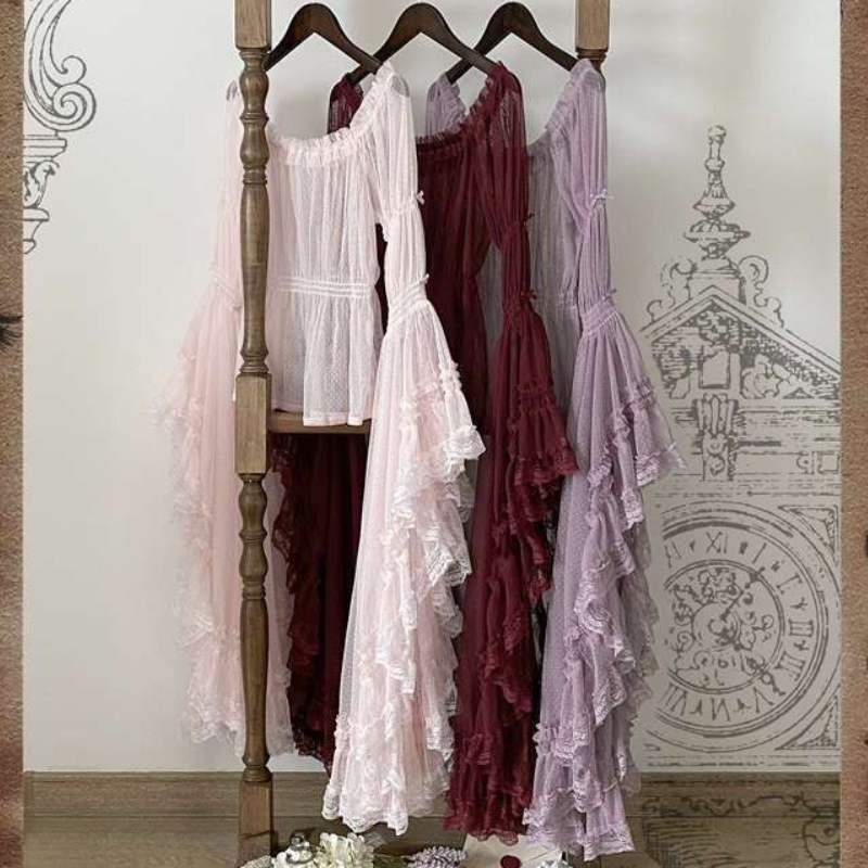 Vintage Fashion Japan - Camisas Victorianas Vintage Elegantes Estilo Lolita