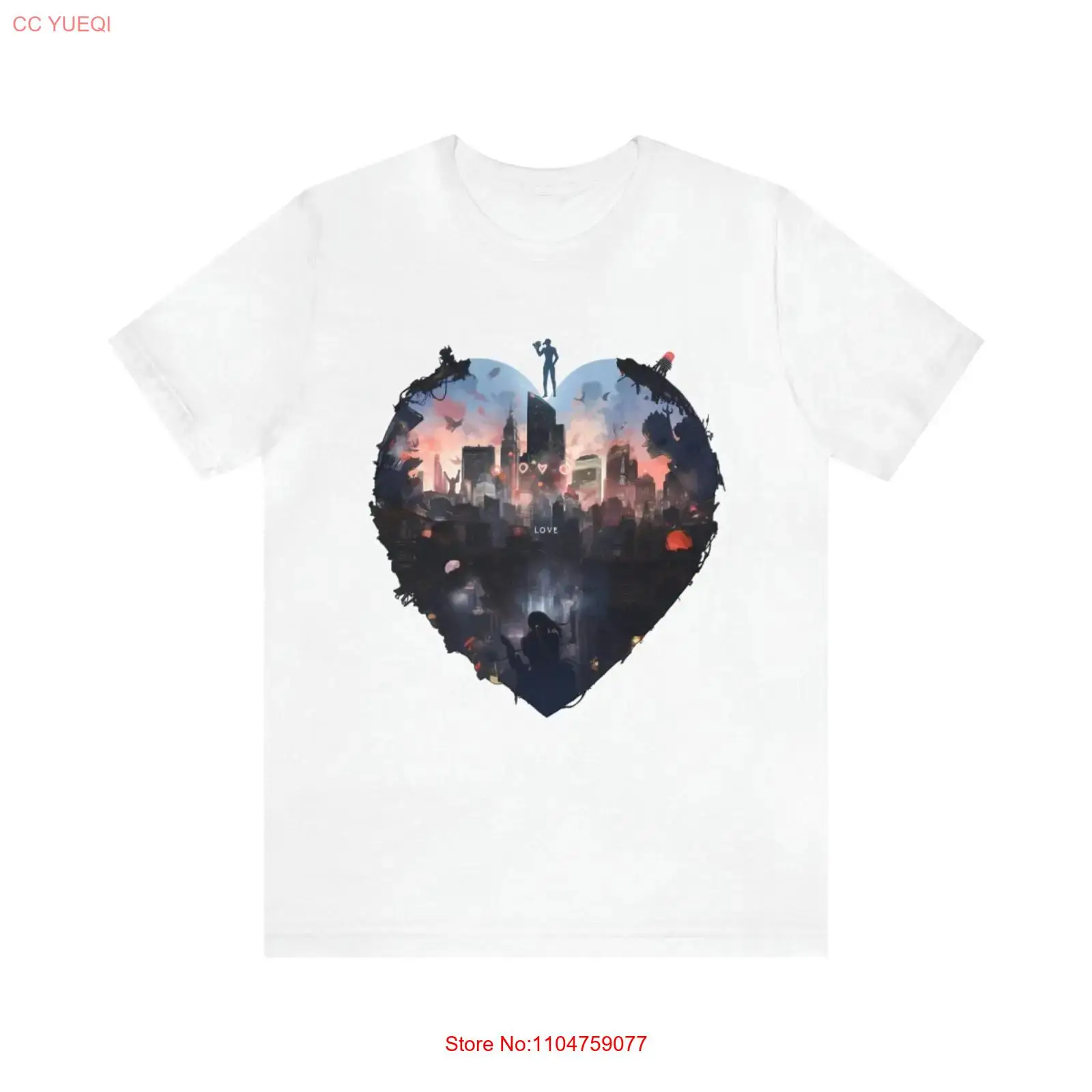Vintage Fashion York - Camiseta blanca I Heart New York