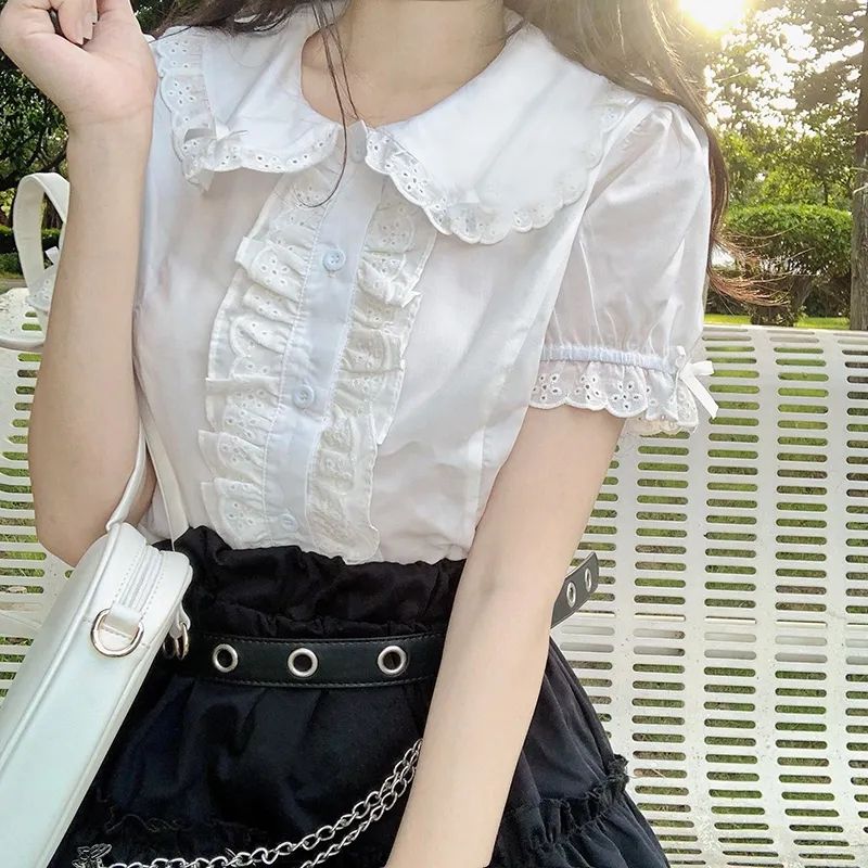 Vintage Fashion Japan - Deeptown-Blusas Kawaii de Lolita para mujer,