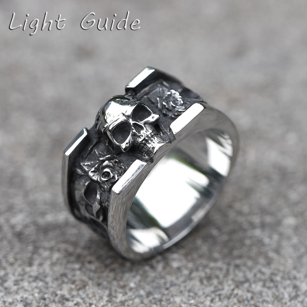Vintage Fashion Guide - Anillos de acero inoxidable 316L para