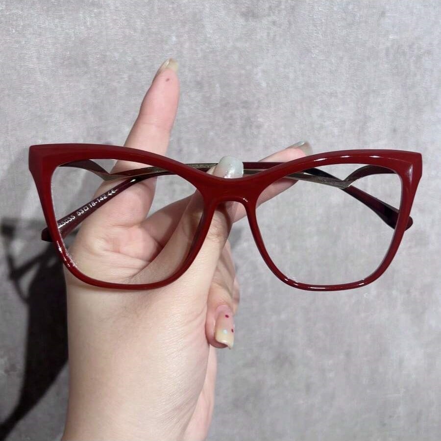 Vintage Fashion Look - Gafas lisas a la moda para