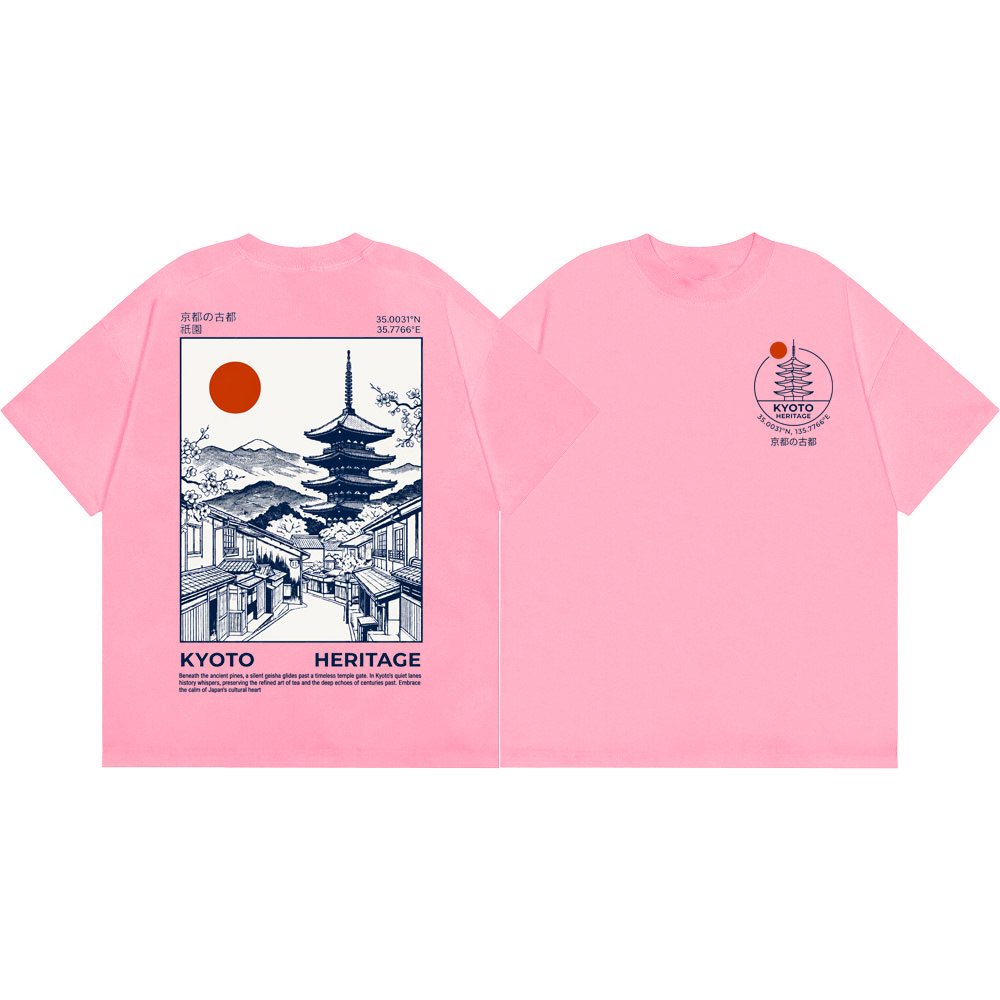Camisetas con gráfico de la Pa - Vintage Fashion Kyoto reseña y precio