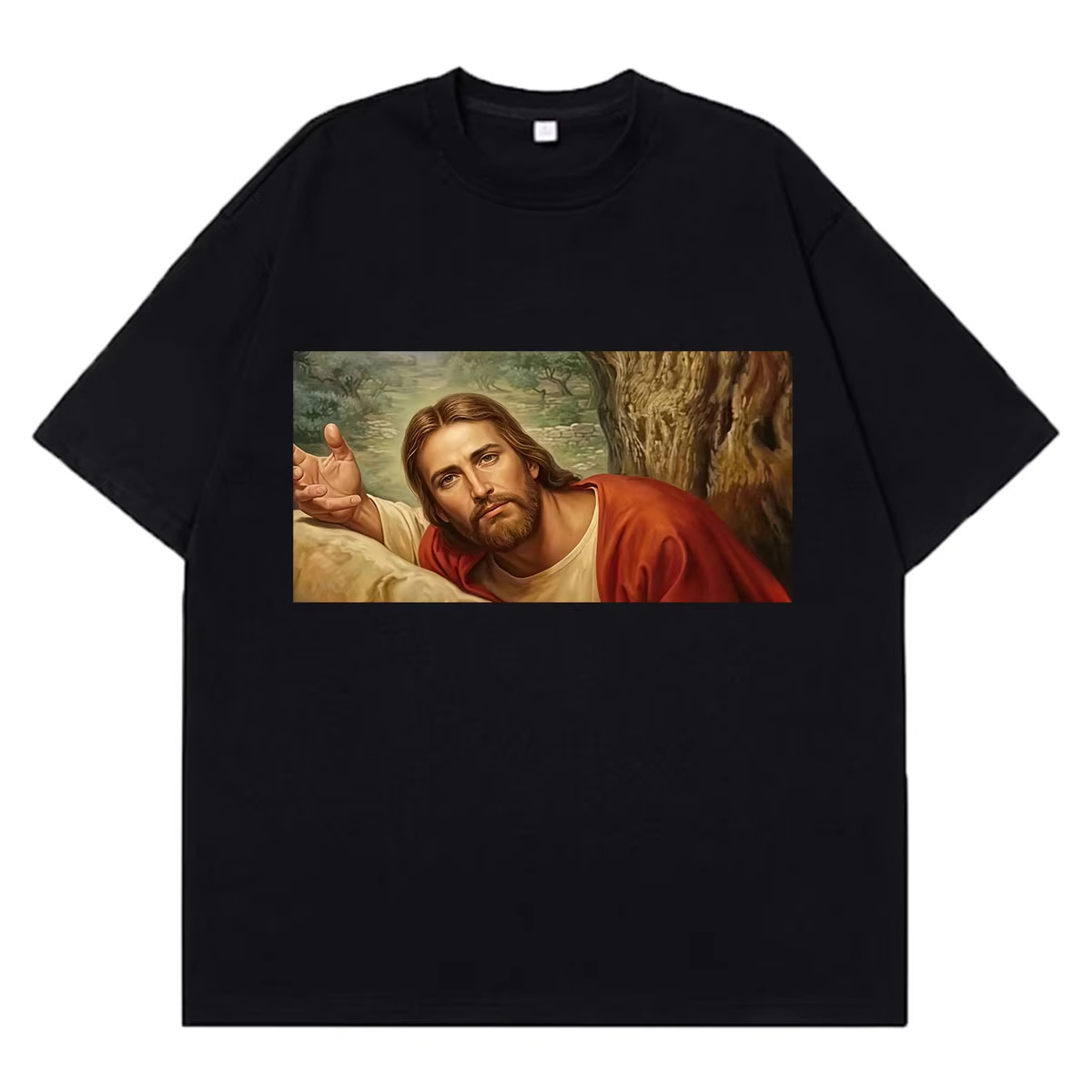 Camiseta divertida de Jesús mi - Vintage Fashion Look reseña y precio