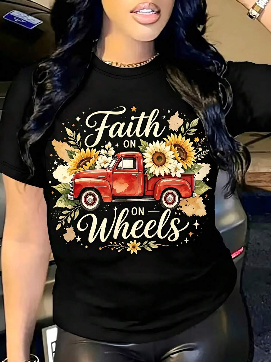 Camiseta vintage con estampado - Vintage Fashion Wheel reseña y precio