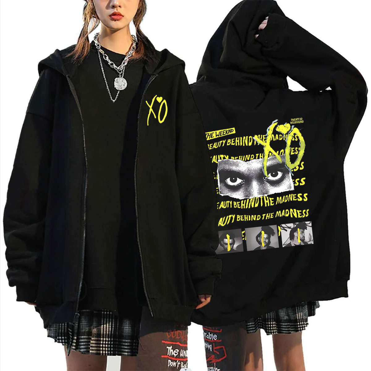 Sudadera con capucha y cremall - Vintage Fashion Pop Up reseña y precio