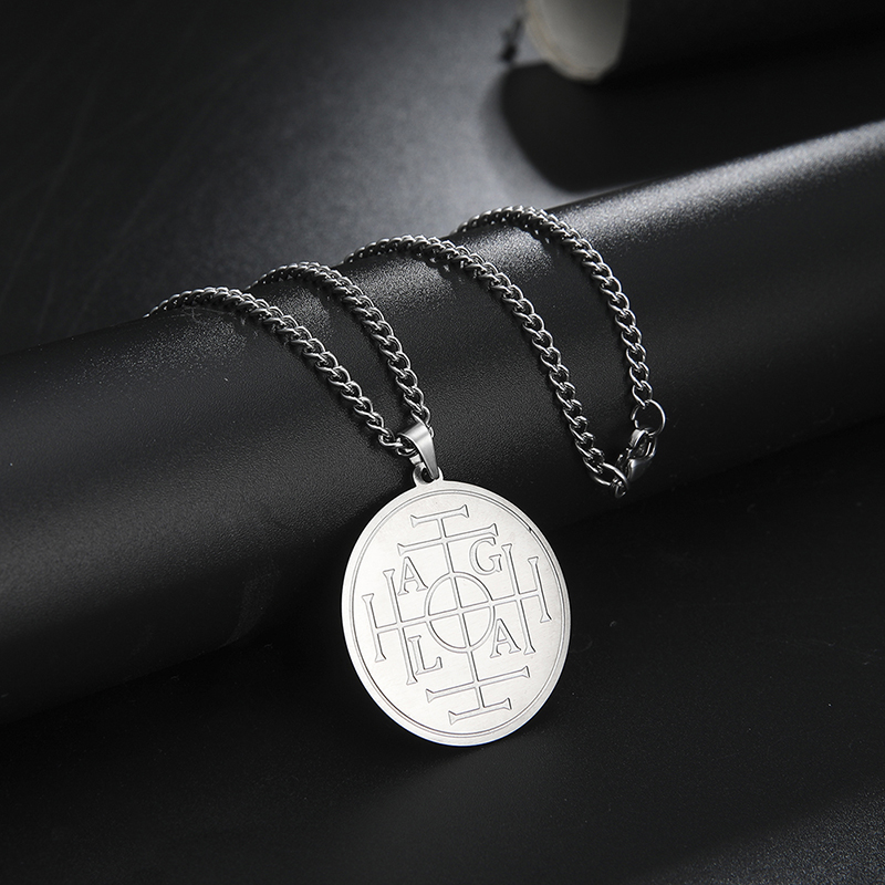 LIKGREAT Collar de acero inoxi - Vintage Fashion Wheel reseña y precio