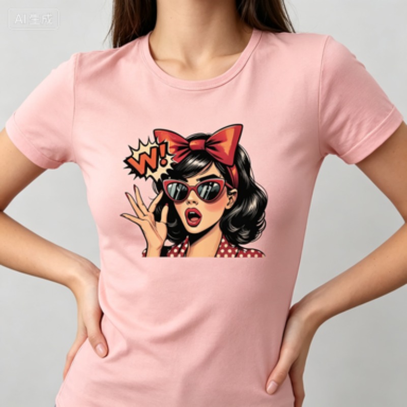 Camiseta ajustada de algodón p - Vintage Fashion Pop Up reseña y precio