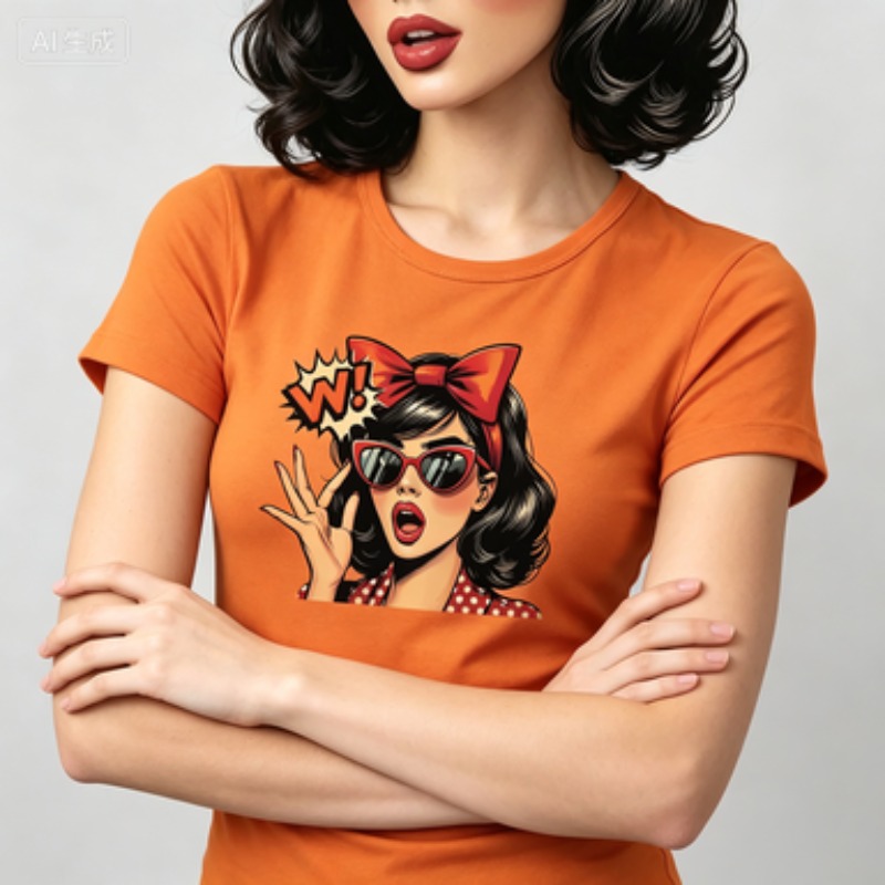 Camiseta ajustada de algodón p - Vintage Fashion Pop Up reseña y precio