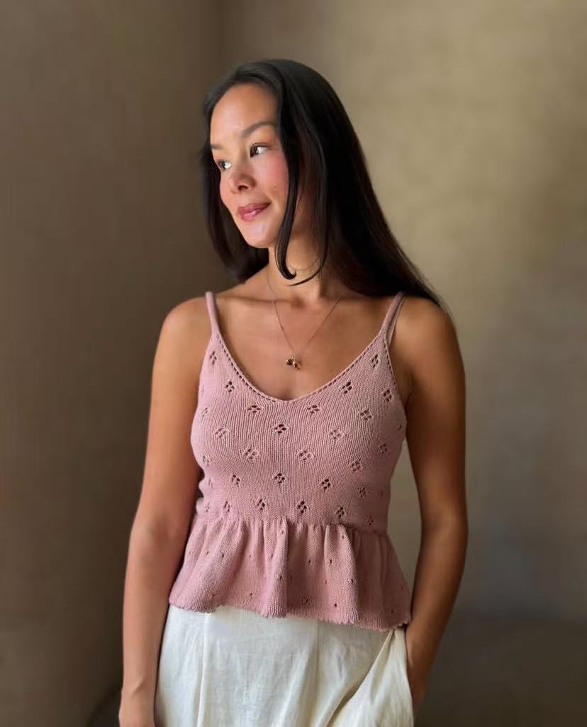 Top de Tirantes con Cuello en  - Vintage Fashion Look reseña y precio